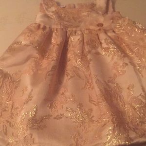 Pink and gold toddler dress worn once